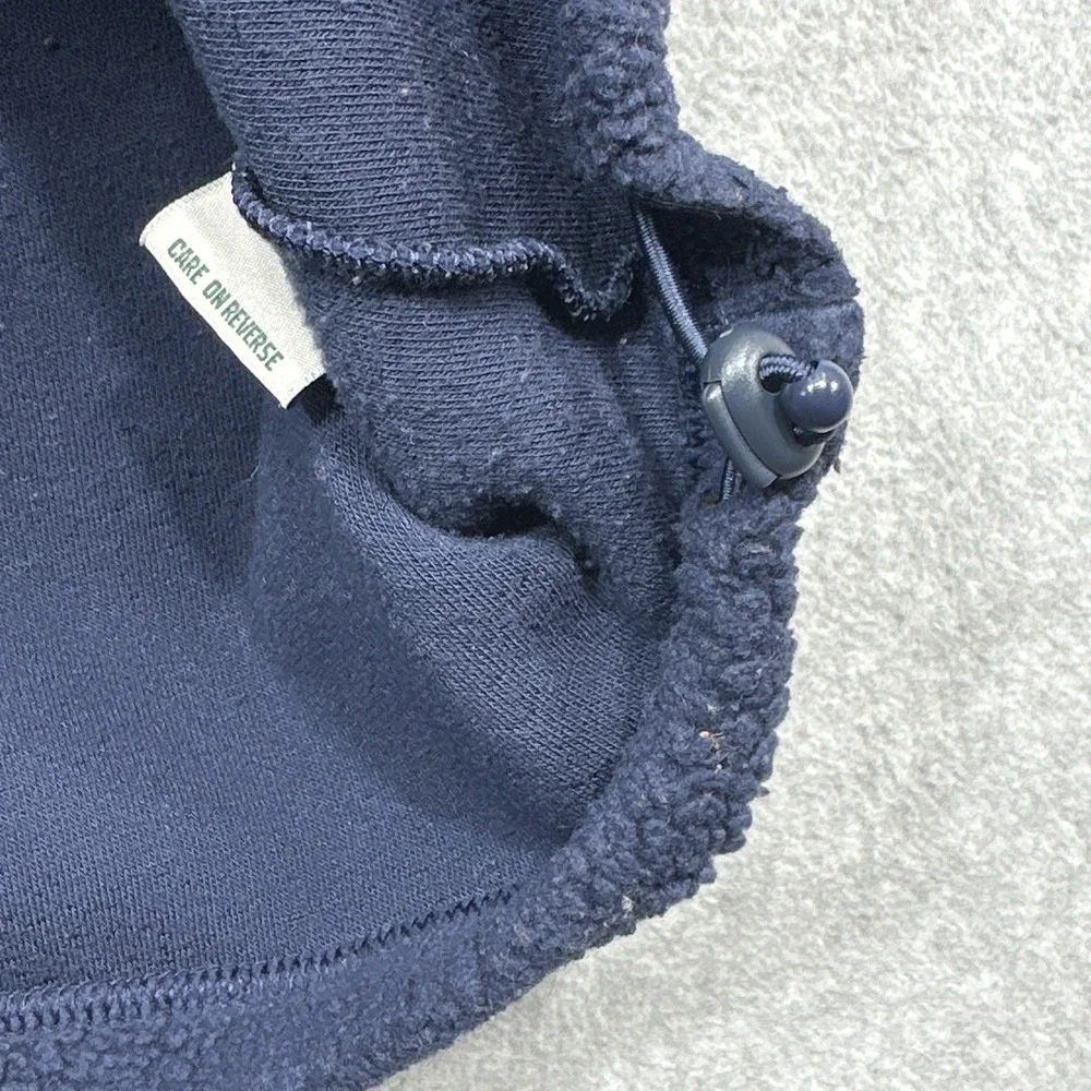 LL Bean Sherpa Fleece Pullover Women Medium Navy Blue Lightweight Outdoor Wear